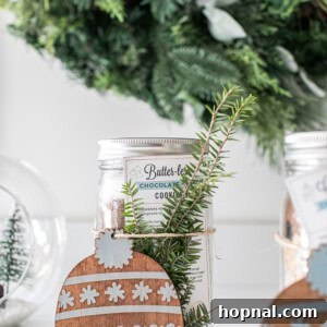 Christmas cookies in a jar
