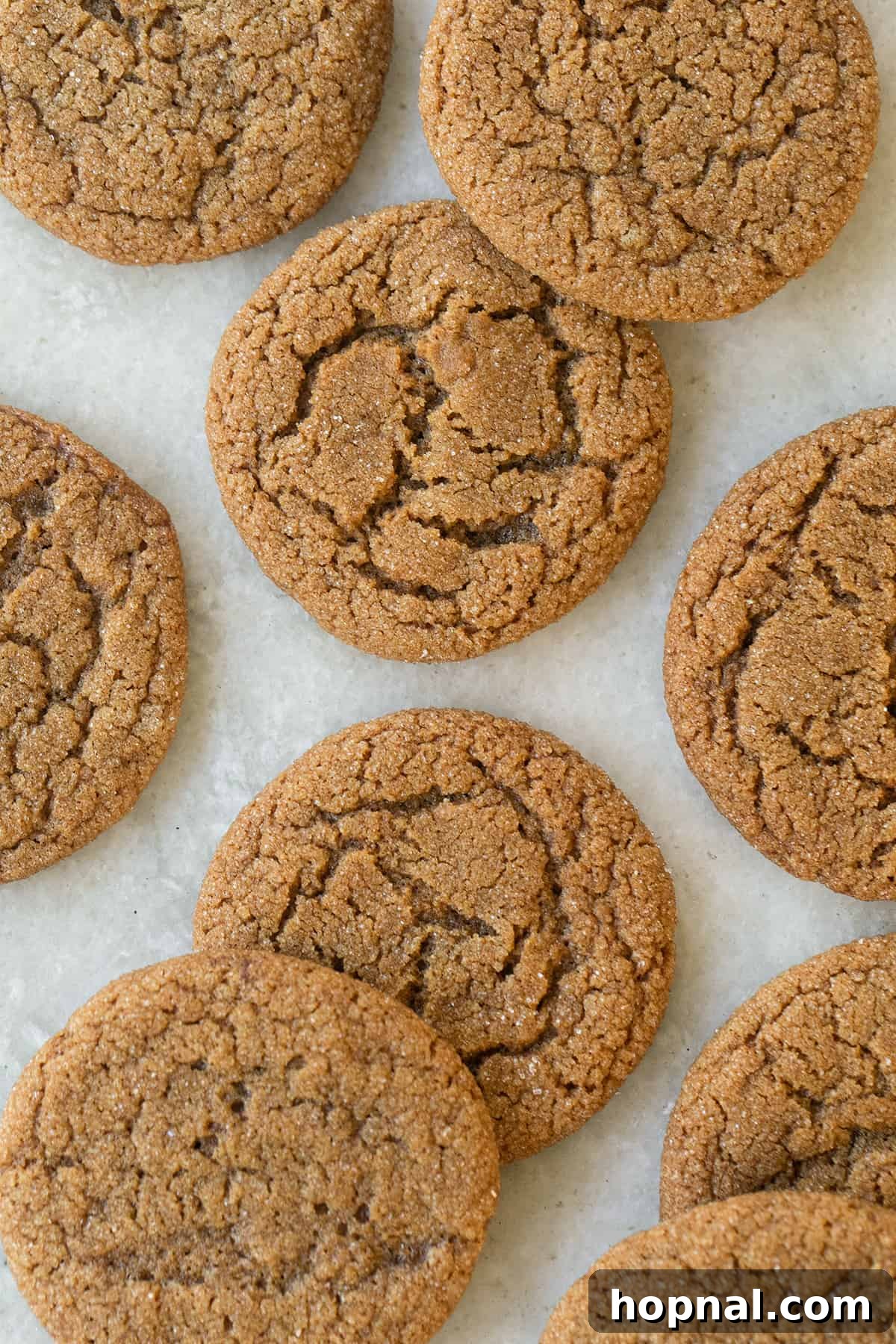 Best gingersnap cookie recipe with a crackled top