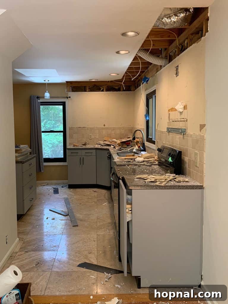 Tiny Kitchen Big Impact 7 Kitchen corner with updated toe kick and lower cabinets