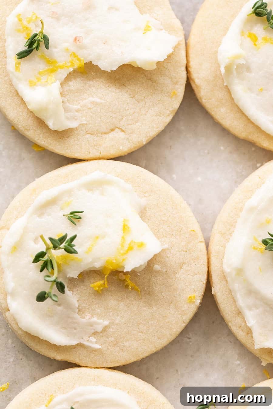 Your Ultimate Easter Recipe Collection 23 Delicate lemon and thyme shortbread cookies, infused with fresh herbs, ideal for spring.
