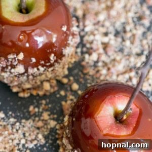 Finished Bourbon Caramel Apples