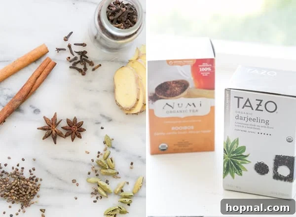 spices for homemade chai tea