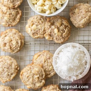 how to make kitchen sink cookies with coconut shreds and white chocolate chips