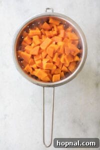 boiled sweet potatoes