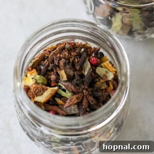 Homemade mulled wine spices blend