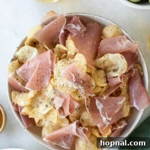 truffle chips with prosciutto