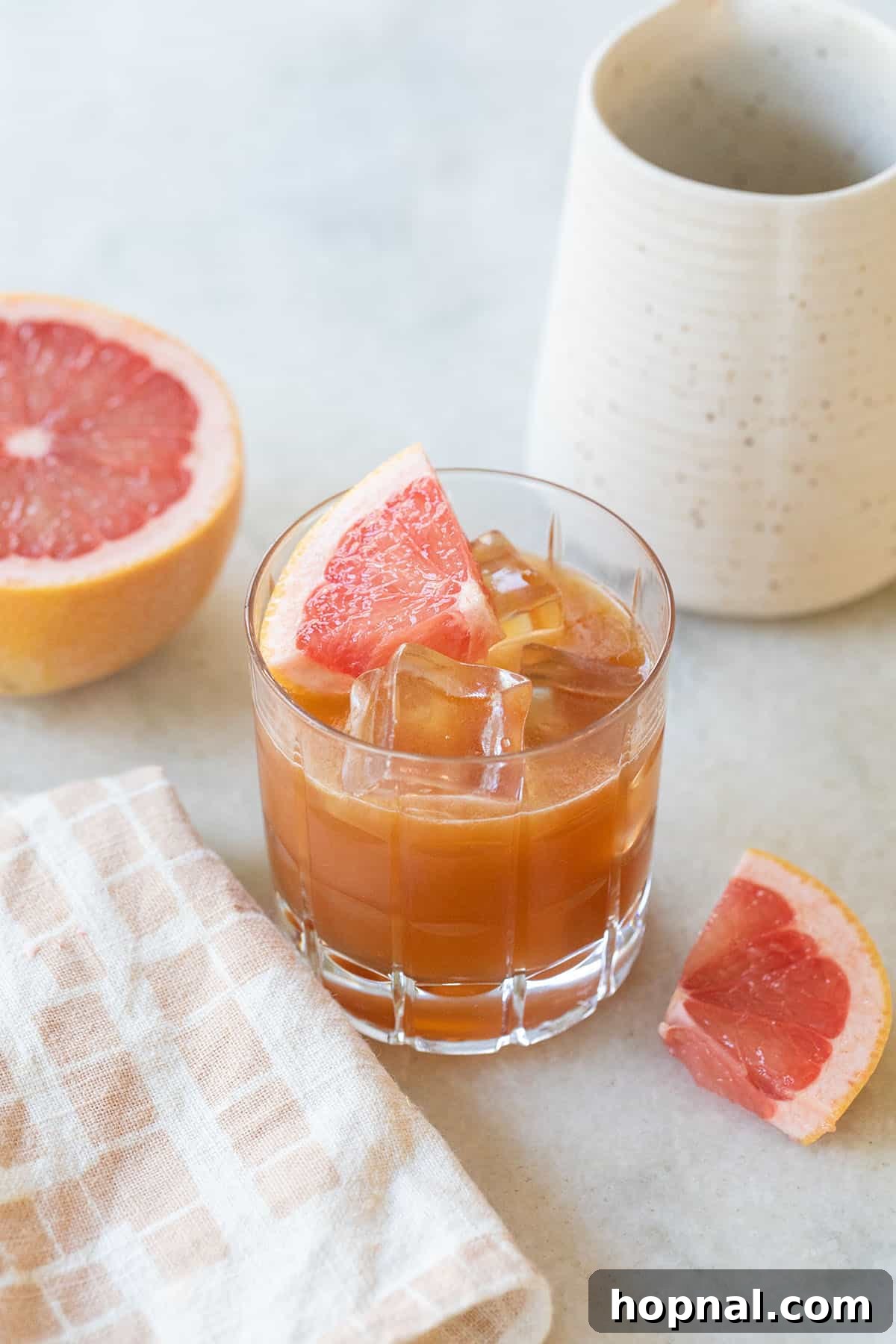 Blush & Sip 8 Jagermeister cocktail with grapefruit.