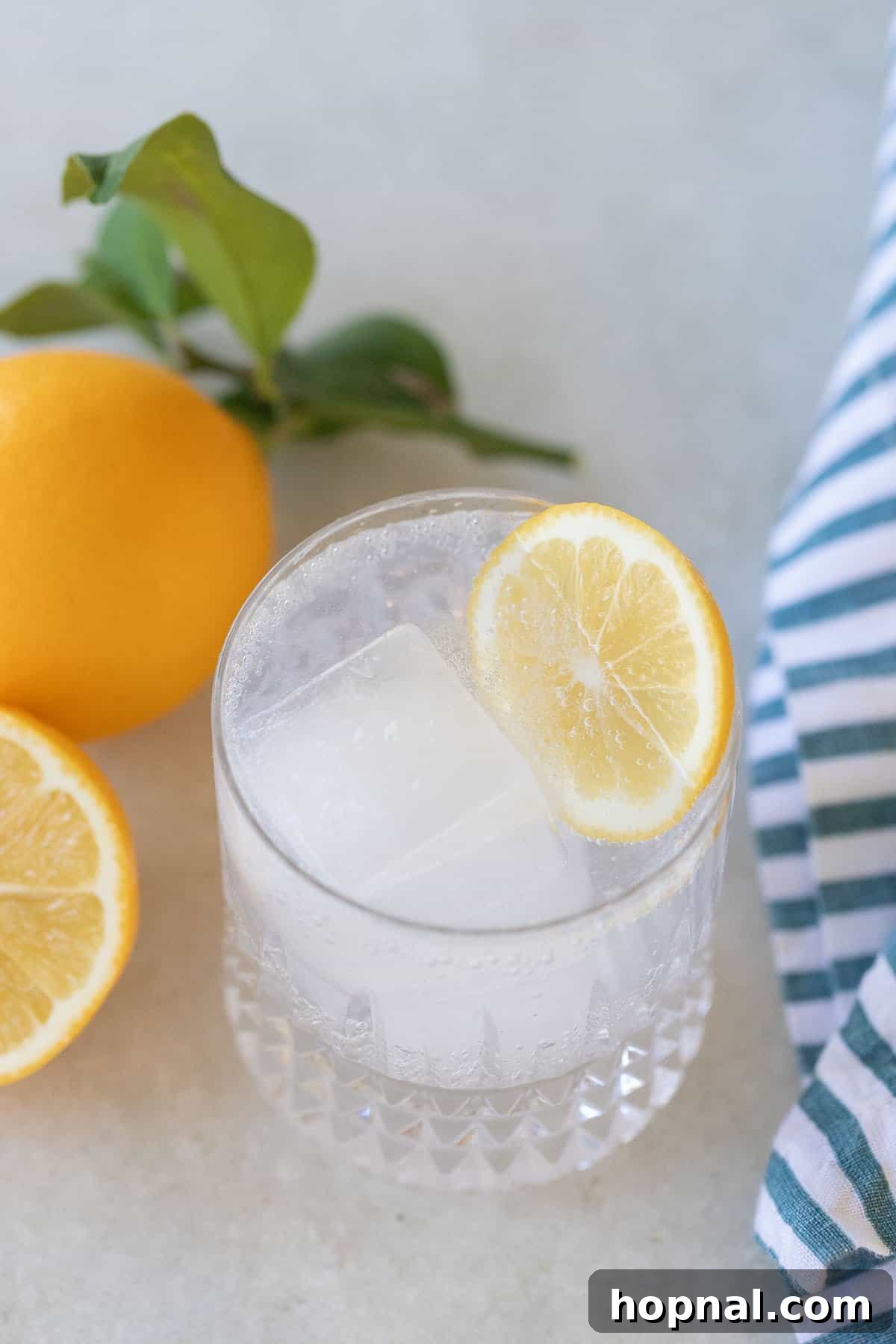 Tonic Water Essentials 2 lemon juice and tonic water