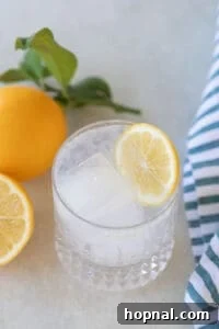lemon juice and tonic water