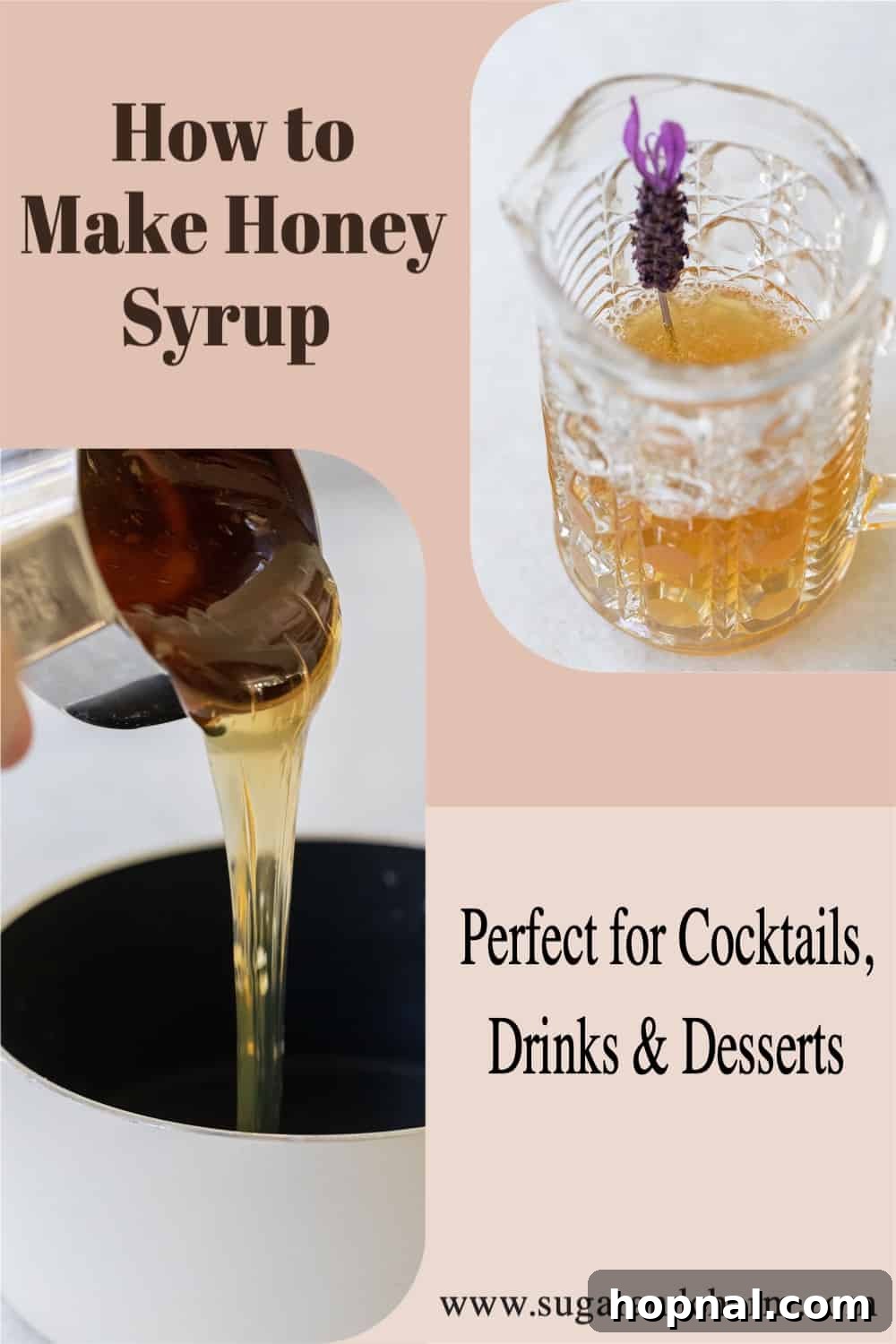 How to make honey lavender syrup.