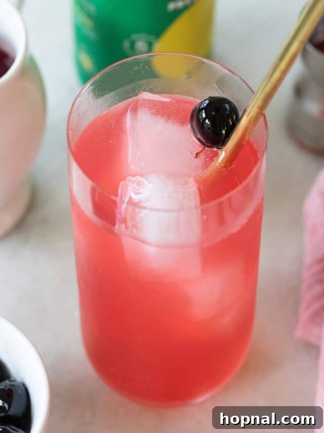 Fun Dirty Shirley cocktail, a grown-up twist on a childhood favorite
