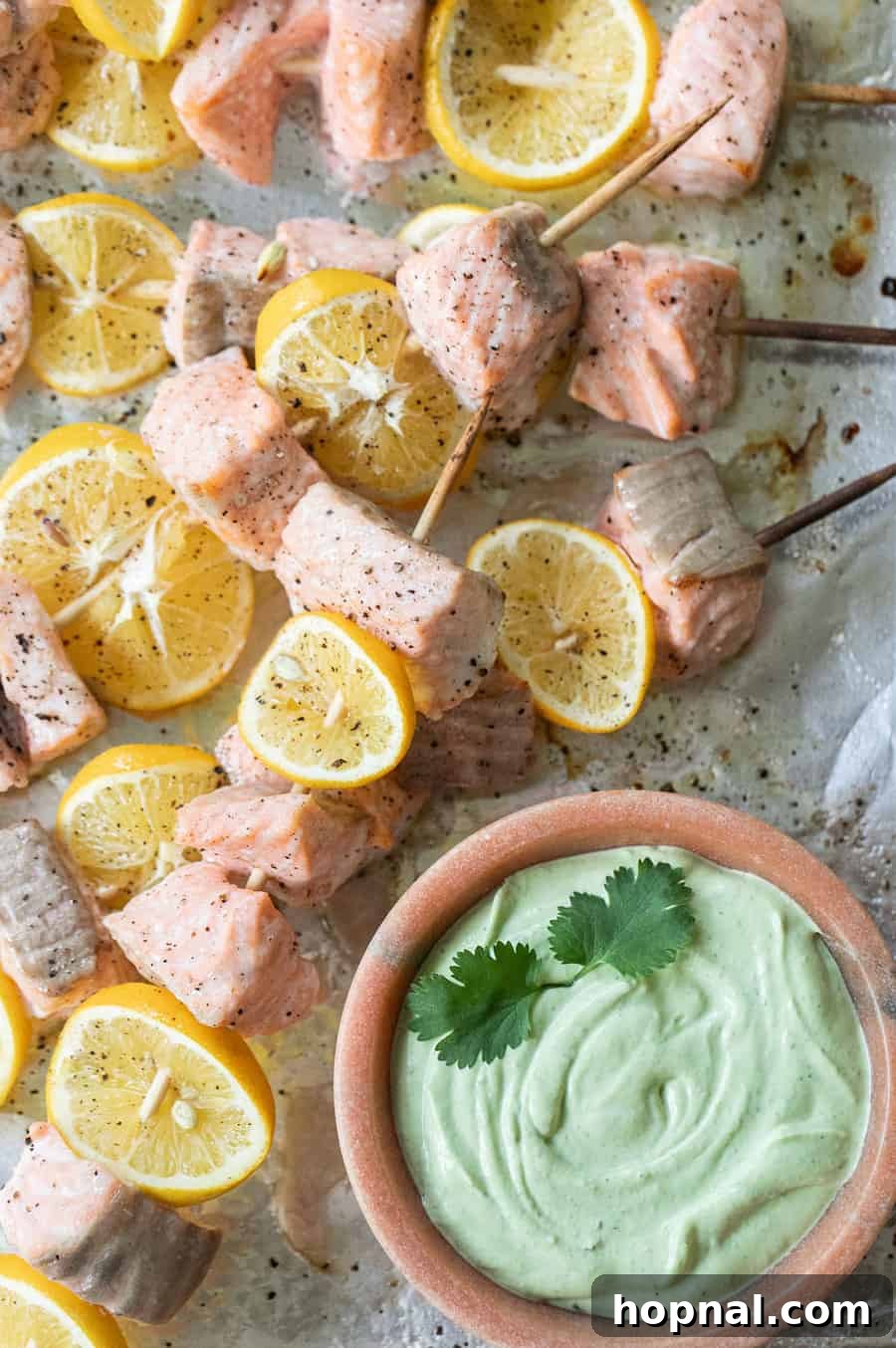 60 Quick and Easy Party Appetizer Recipes 21 salmon skewer