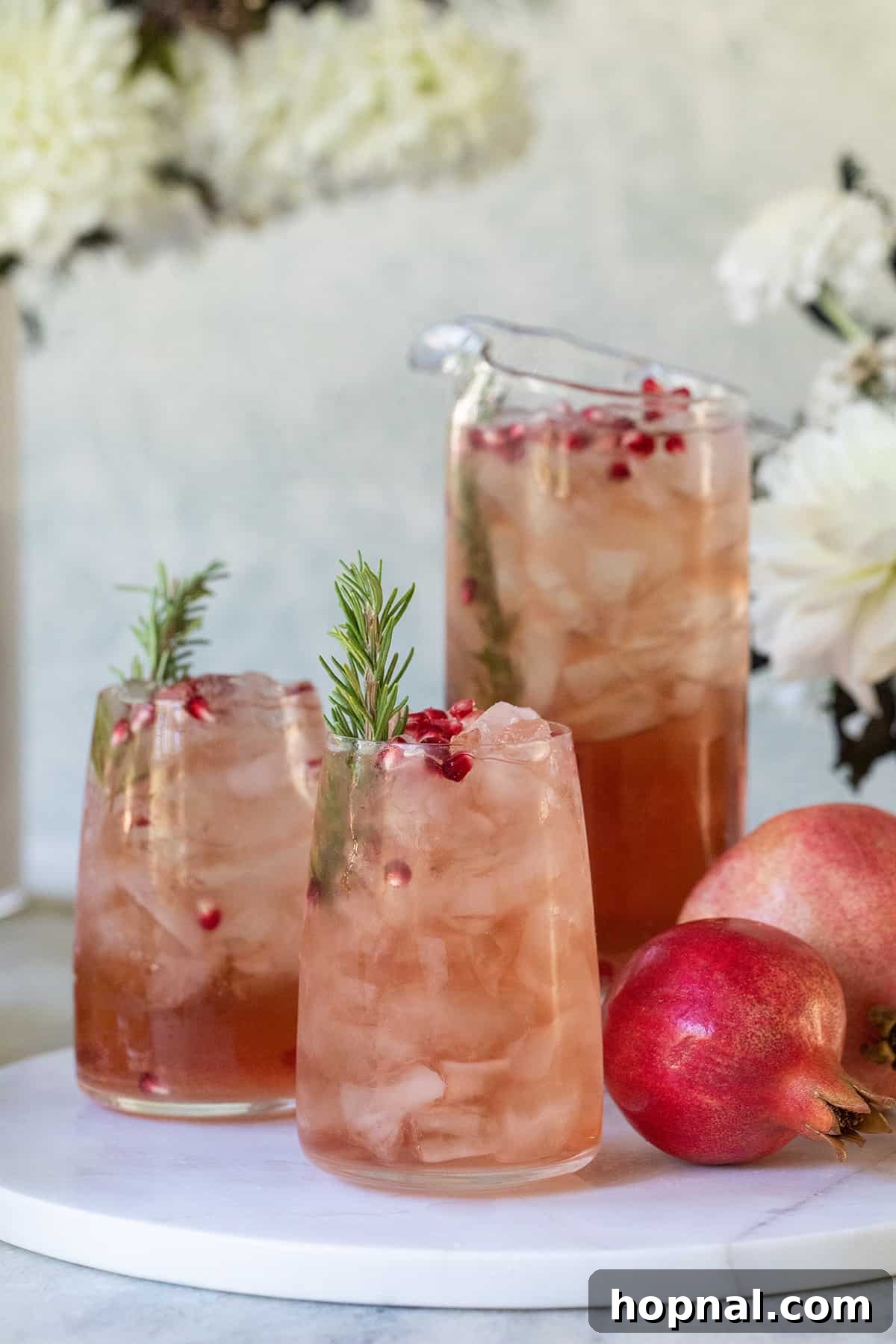 Festive Prosecco Fizz 2 Pomegranate Prosecco Punch - A visually stunning festive drink.