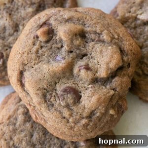 Espresso cookies on a marble table.