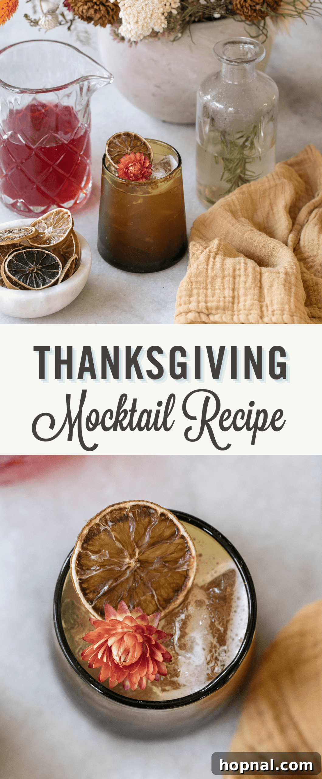 Thanksgiving mocktail recipe.