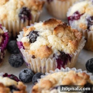 Healthy blueberry banana muffins.