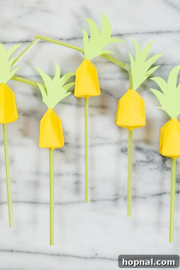 Collection of vibrant paper party crafts
