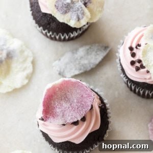 Sugared flowers recipe.