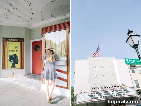 The American Theater on King Street, a historic Charleston landmark and filming location