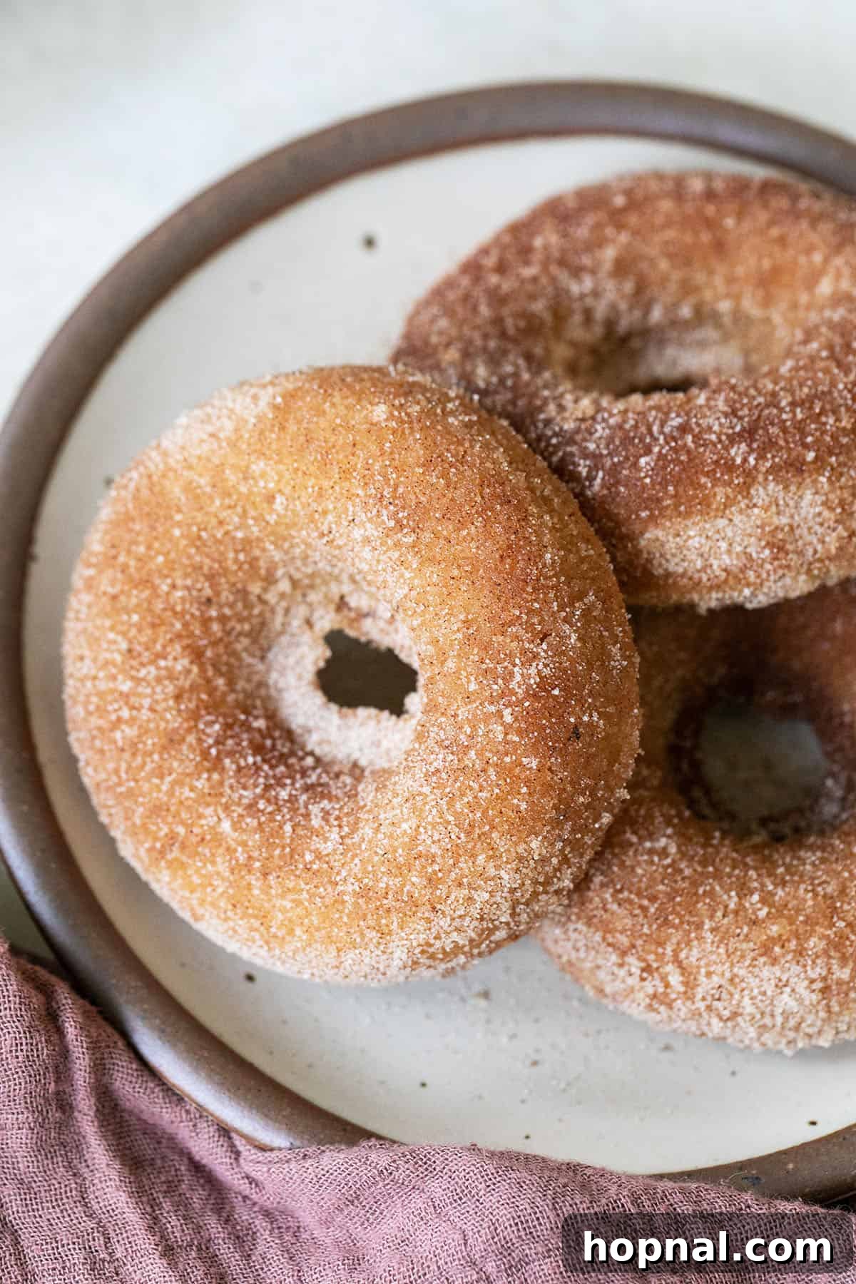 baked apple cider donuts.