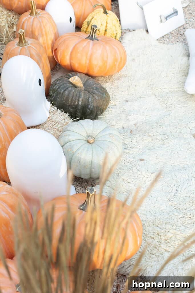 Pumpkins for a Halloween movie night.